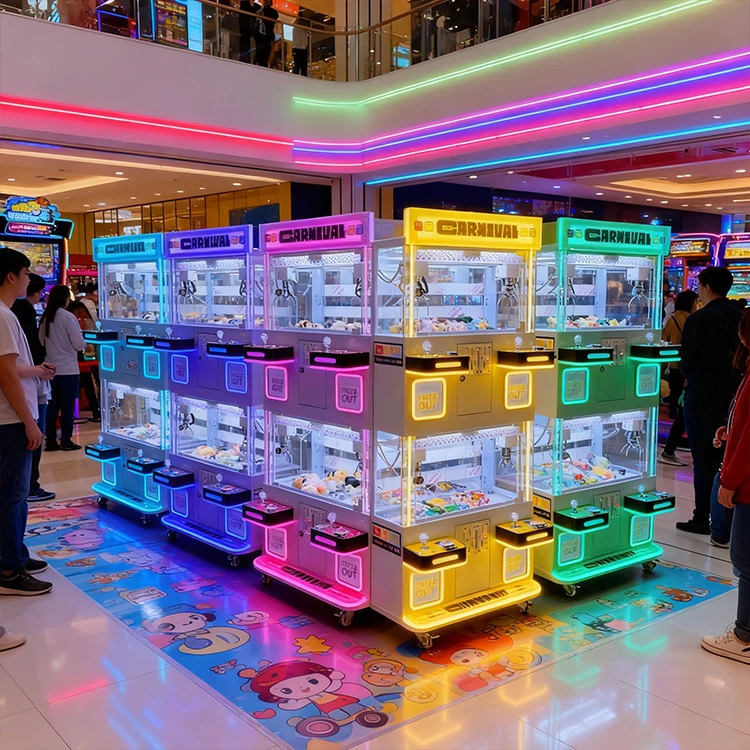 Maker One-Stop Mega Mini Claw Machine Coin-Operated Game 4 Players Vending Crane Toy Vending Machine For Amusement Center