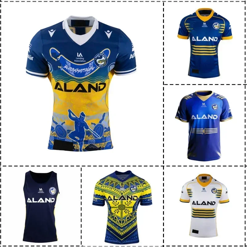 2023 Parramatta Eels Home / Away / Indigenous / Anzac Rugby Jersey Shorts - Mens Size:S-5XL（Print Name Number）