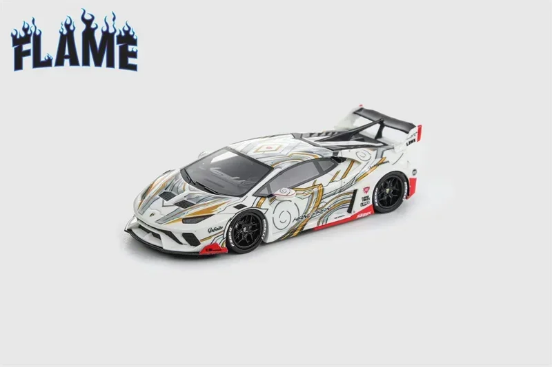 Flame 1:64 Huracan GT Calf LP610 Hurricane Midnight Light Resin Model Car