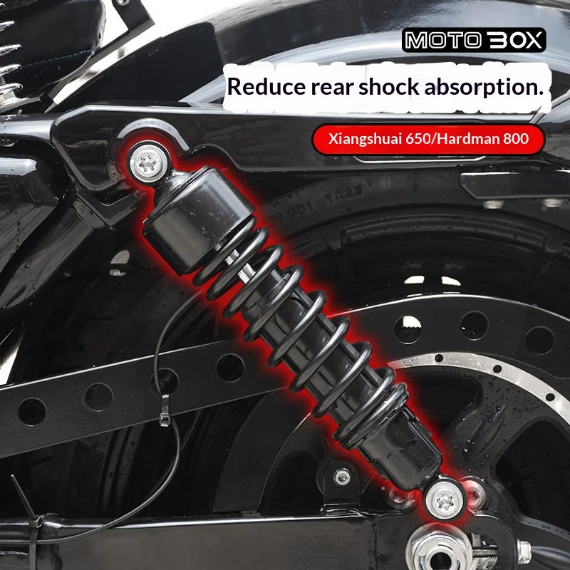 【Premium】For Xiangshuai XS650 and Hardman 800 modified rear shock absorbers to reduce body shock absorption, adjustable soft a