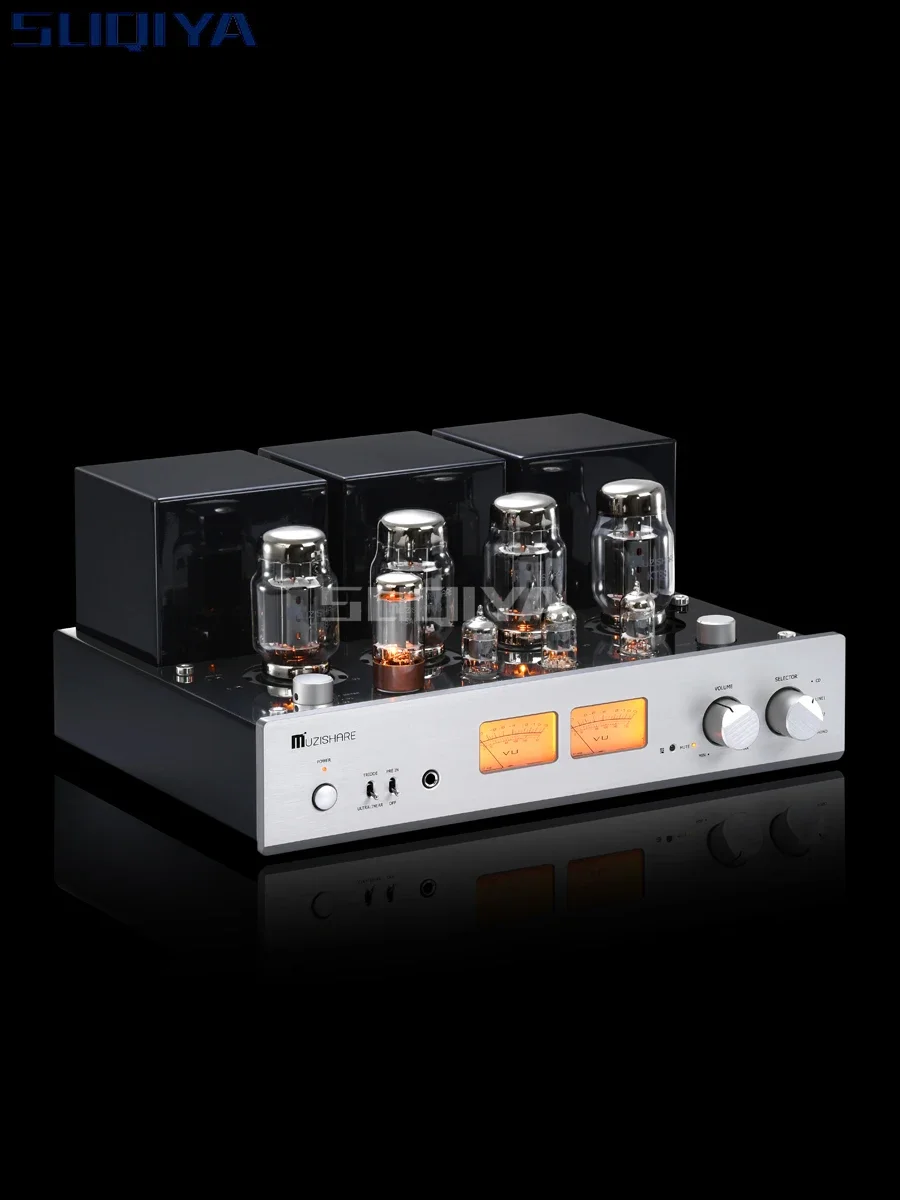 SUQIYA-MUZISHARE Neue X7 Dual High Voltage GZ34 Tube Rectifier KT88 Tube Amplifier Supports Phono Amplifier with Remote Control