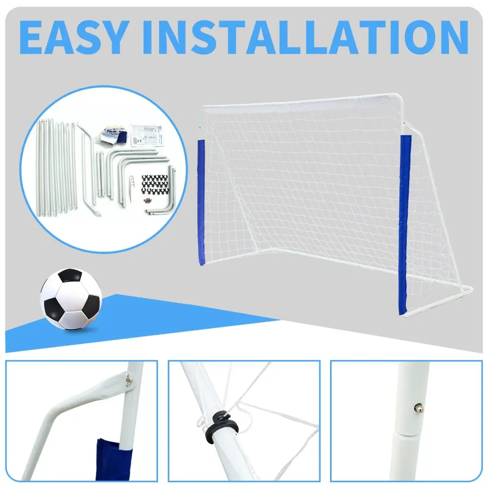 Kids Soccer Goals for Backyard Portable Youth Soccer Goal with Net 8x5 FT