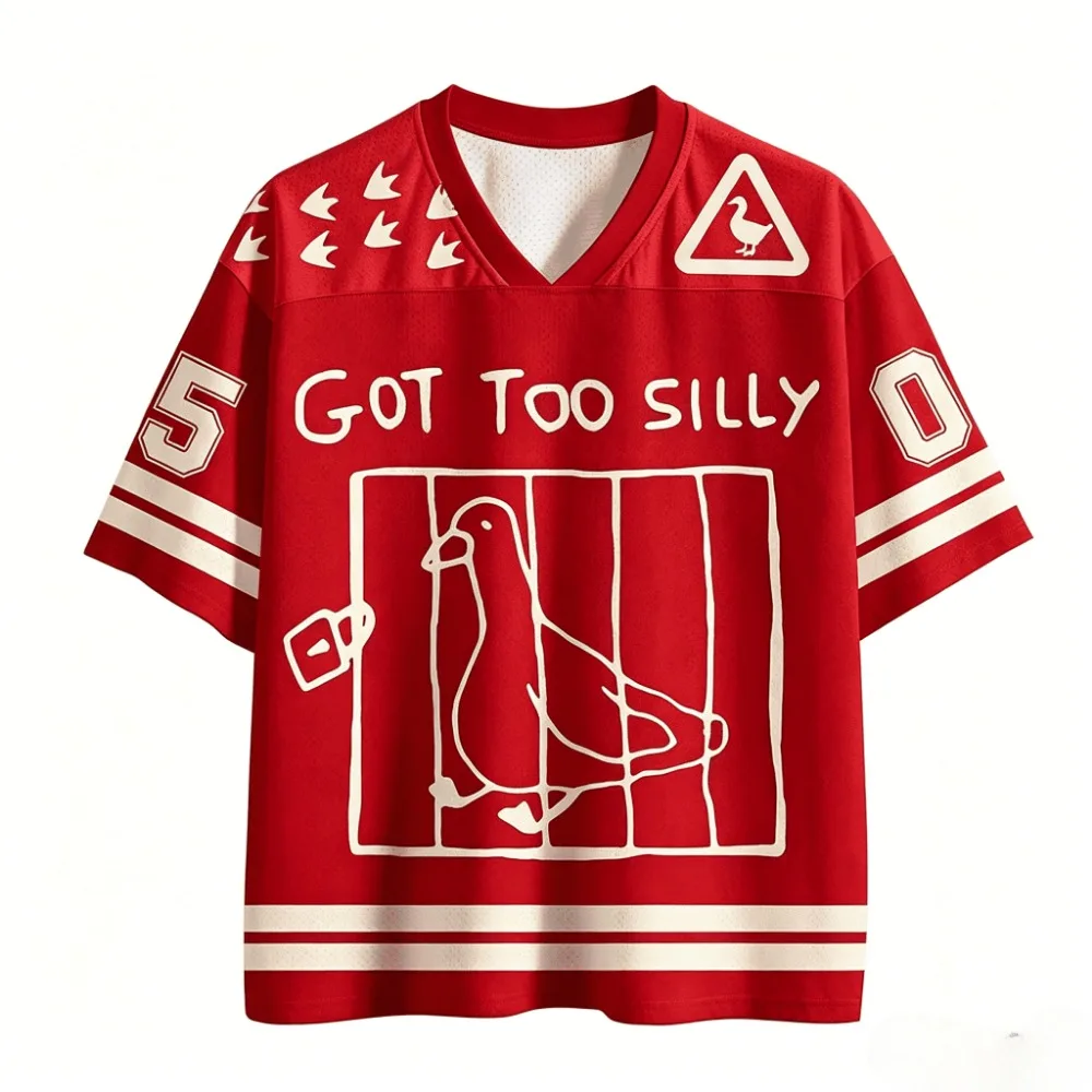 Interessantes Entenmuster mit dem Motiv „Too Stupid“, 3D-Druck, atmungsaktiv, schnell trocknend, großes T-Shirt für Herren, lässige, bequeme Eltern-Kind-Kleidung – Detail 6