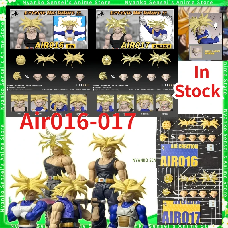 

In Stock Air Trunks Super Saiyan Pony Tail Air016-017 Accessories Dragon Ball Figure Anime Model Trendy Toy Desktop Collectible