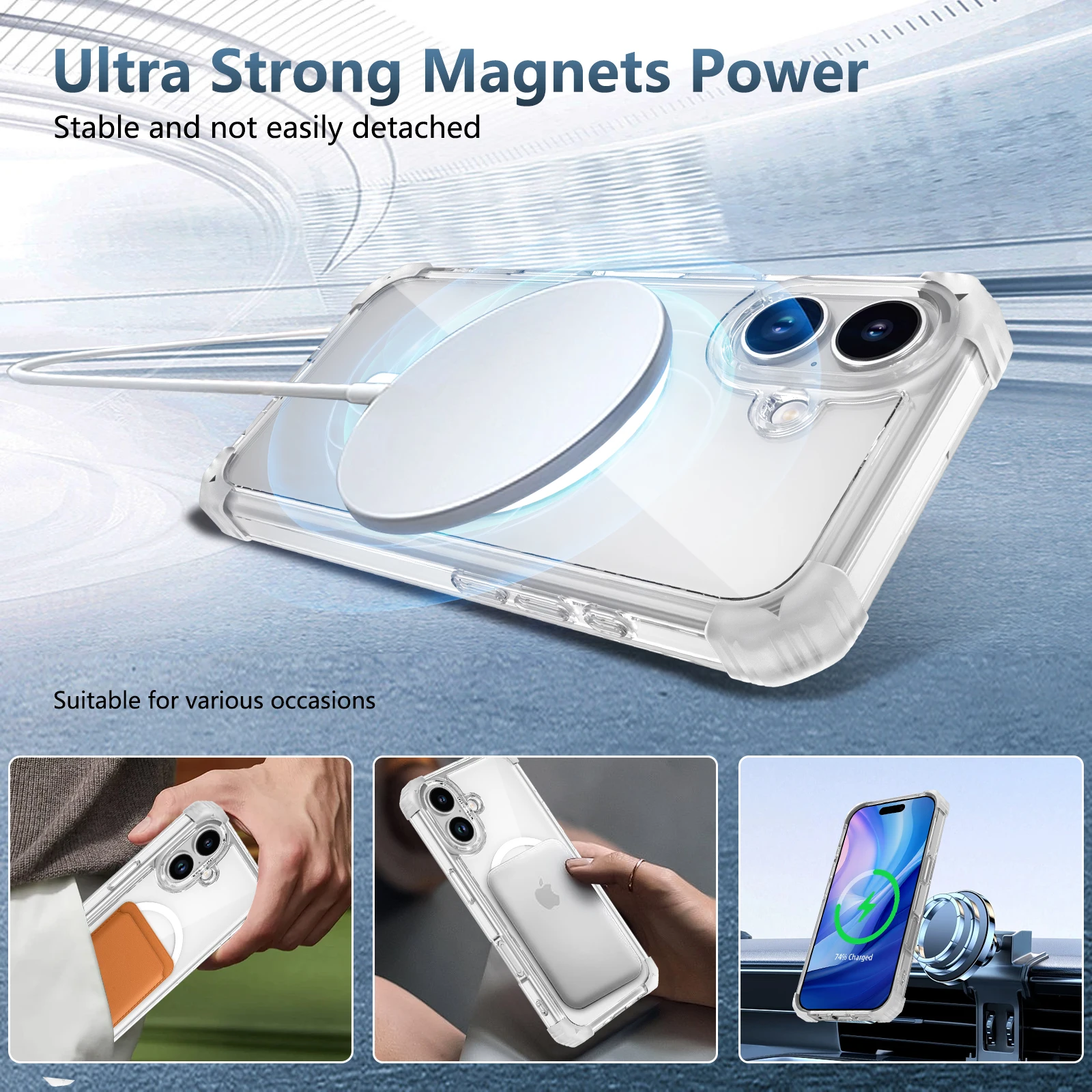 Casing Akrilik Anti-Kuning untuk Iphone 17 Pro Max 13 12 14 Plus 17 Air 15 16 Pro Iphone17 Iphone16 Aksesoris Pelindung Jatuh