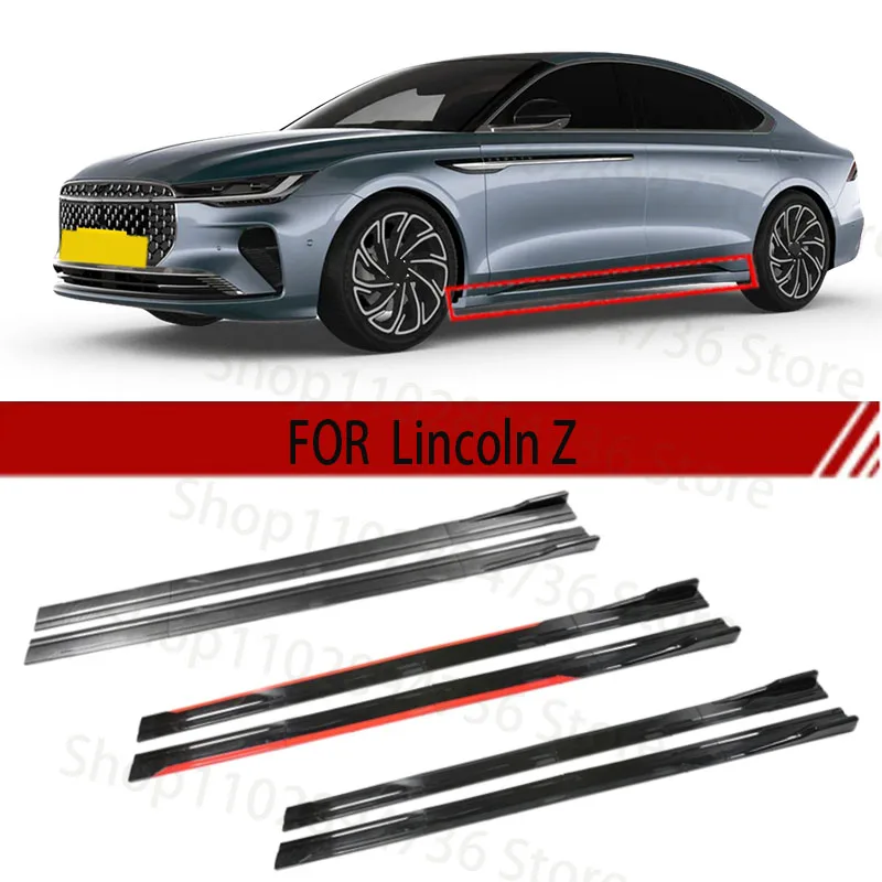 

FOR Lincoln Z 2M Car Side Skirt Extension Plate Lip Separator Bumper 2.18M Racing Side Spoiler