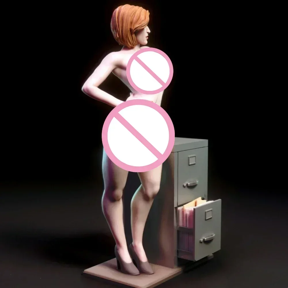 Dana Scully Hars 75Mm Figuur Model Kit 1/24 Schaal Miniatuur Model Kit Ongeverfde Kits Plastic Model