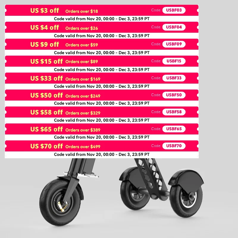 

K7 3-Wheels Foldable Electric Scooter 36V 7.5AH Battery 250W Motor 15Mph 15Miles