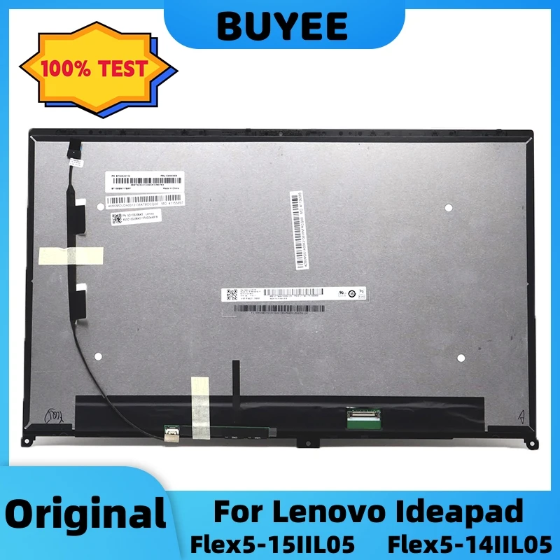 15.6” 5D10S39643 Original For Lenovo Ideapad Flex5-15IIL05 Flex5-14IIL05 LCD Touch Screen Assembly LED Digitizer Panel 1920X1080