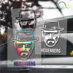 HEISENBERG Creative Text Pattern Sticker Car Window Motorcycle Body Sticker Reflective Waterproof Sticker