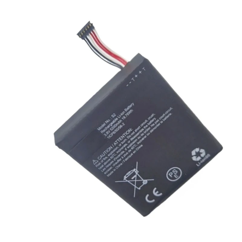 100% nueva batería de repuesto S2 de alta calidad 3,8 V 5200mAh para timbre de vídeo de segunda generación (versión de 6 pines solamente)