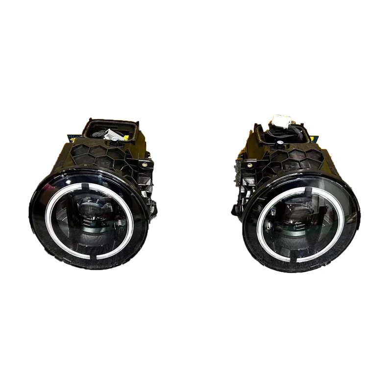 For 2019-2024 Mercedes G63 Headlights W463 W464 Black LED DRL With Rearview Mirror Light New Condition 8000k Color Temperature