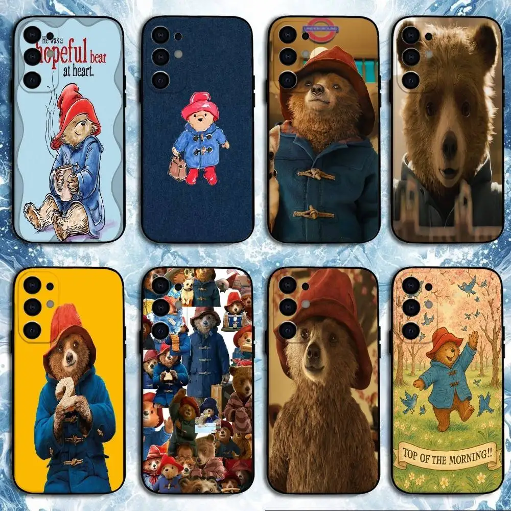 

Paddington Bear Phone Case For Samsung S25,S24,S23,S22,S21,S20,Plus,Fe,Lite,Others Black Cover