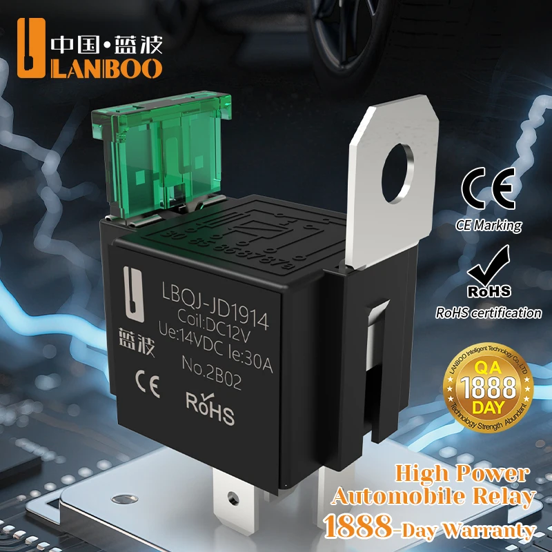 Das LANBOO Hochstrom-Auto-/Auto-Relais 12 V, 24 V, 30 A mit 4PIN/5PIN-Anwendungen gehören die Lichtsteuerung und die Hupensteuerung.