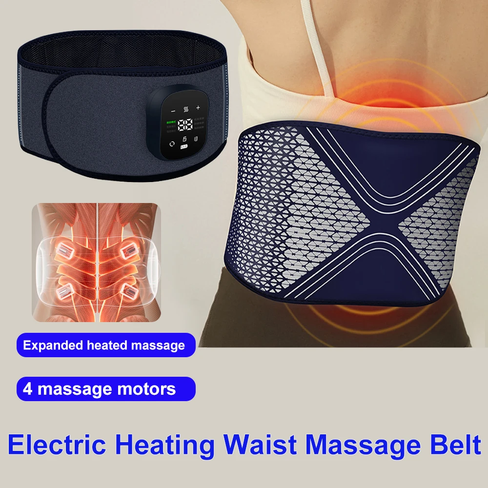 

Heating Waist Massage Belt Electric Vibration Massager Back Support Muscle Stimulator Air Pressure Airbag Knee Waist Massage