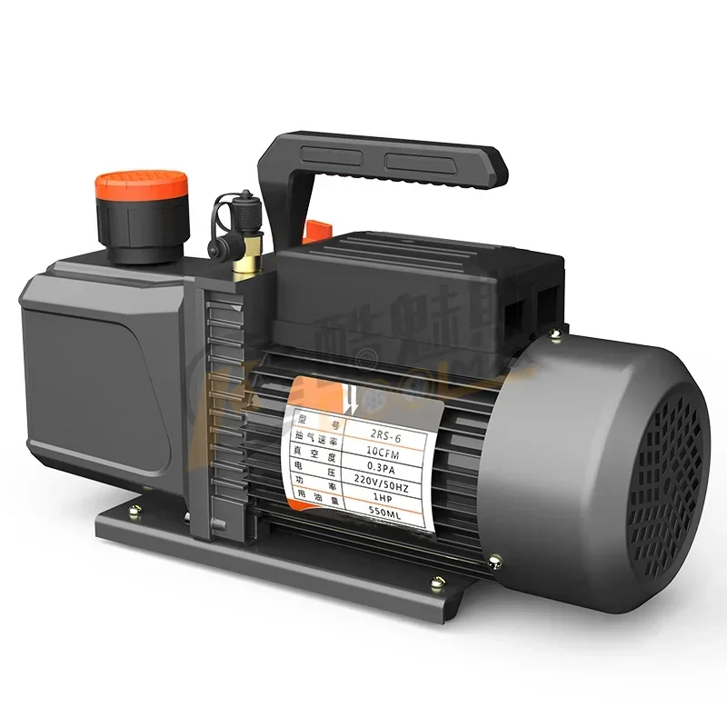 2025 NEW Double Stage Vacuum Pump Machine 10CFM 0.3PA 110v/220V 2rs-6 1HP With Large Oil Mini Pump Low Noise Repair Tools