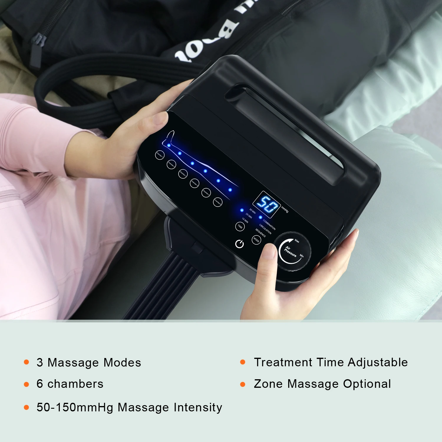 Compression Boots Electric Air Pressure Blood Circulation Foot And Leg Massage Machine Air Compression Leg Massager