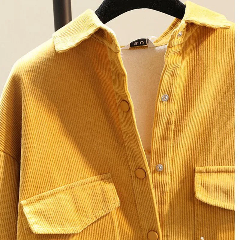 Women Fleece-Lined  Blouse Autumn Warm Long Sleeve Tops 2025 Winter Retro Solid Loose Shirt Female Work Tunic Blusas Mujer