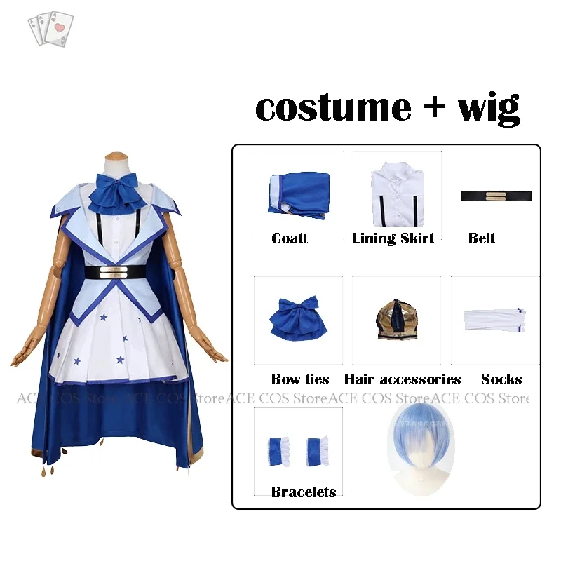 Ram Rem Lolita Meid Cosplay Kostuum Pruik Anime Jurk 2024 Nieuwe Re: Zero Cos Isekai Seikatsu Halloween Kleding Meisje Lolita Jurk