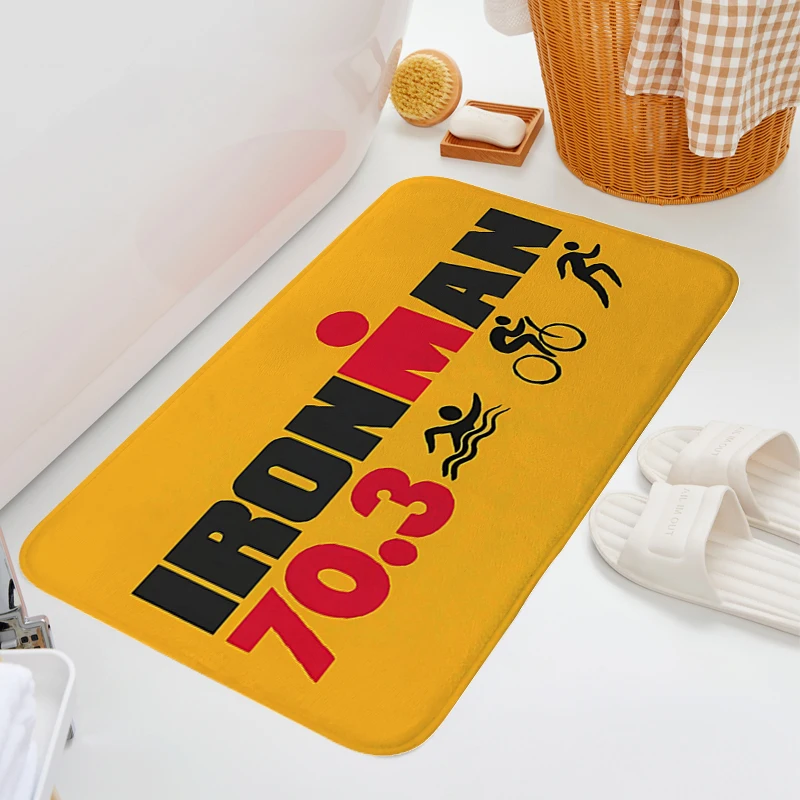 Custom Rug for Bed Room S-Triathlons Bathroom Mat Washable Non-slip Kitchen Rug Aesthetic Room Decorating Carpet Door Mat Rug