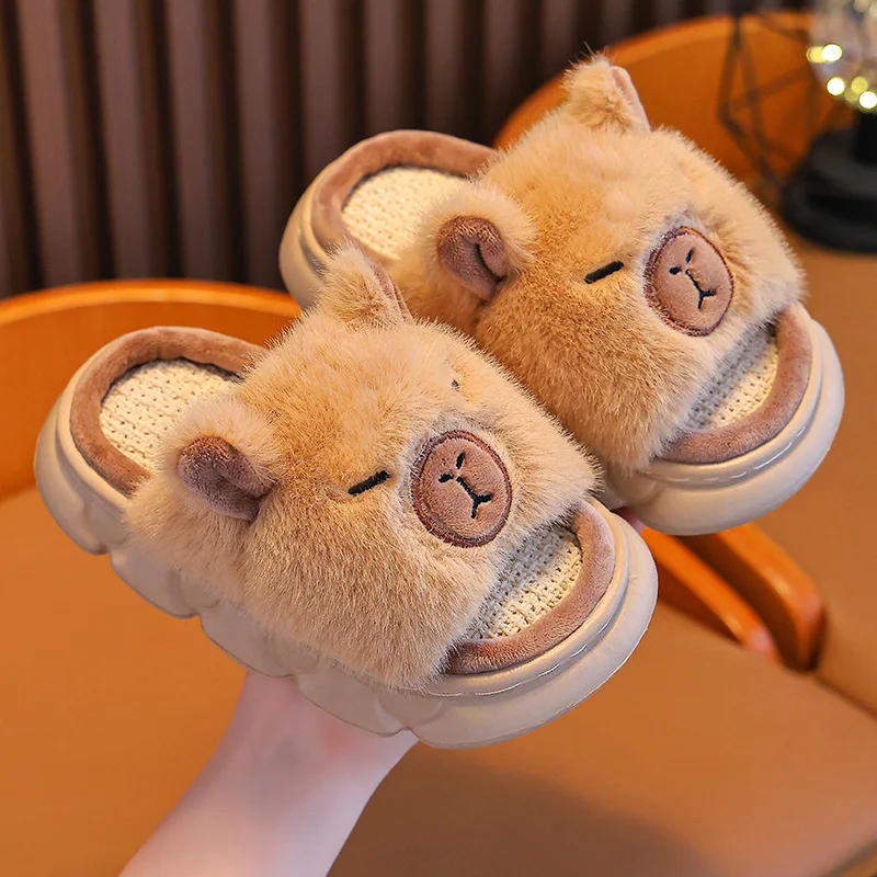 Dolphin slippers children's sandals 2026 summer linen floor shoes indoor breathable home slippers anti slip cartoon slippers - view 5