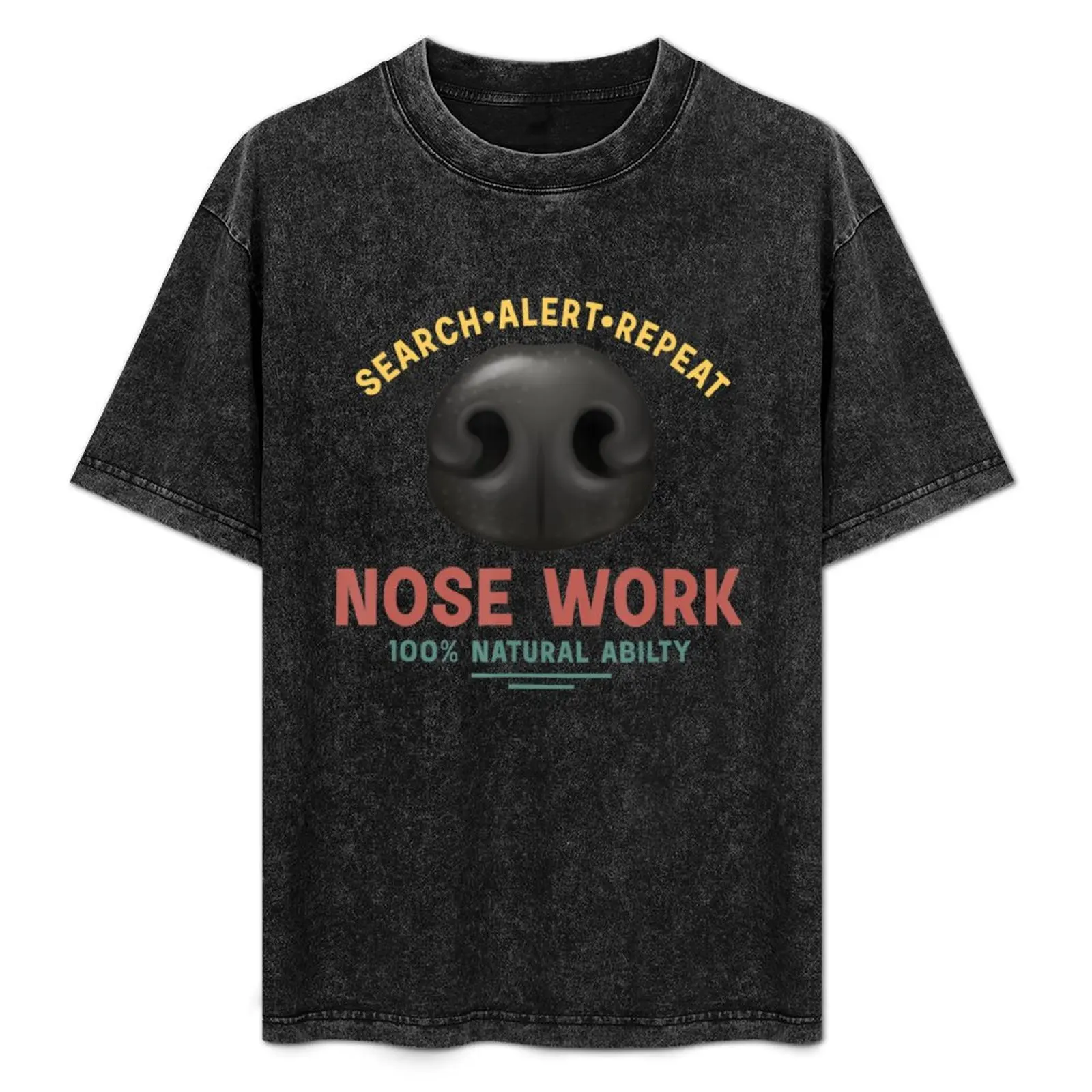 Nose Work Scent Work For Dogs Nosework Dog Sport Training T-Shirt Basic Comfort Fit T-Shirt for Men