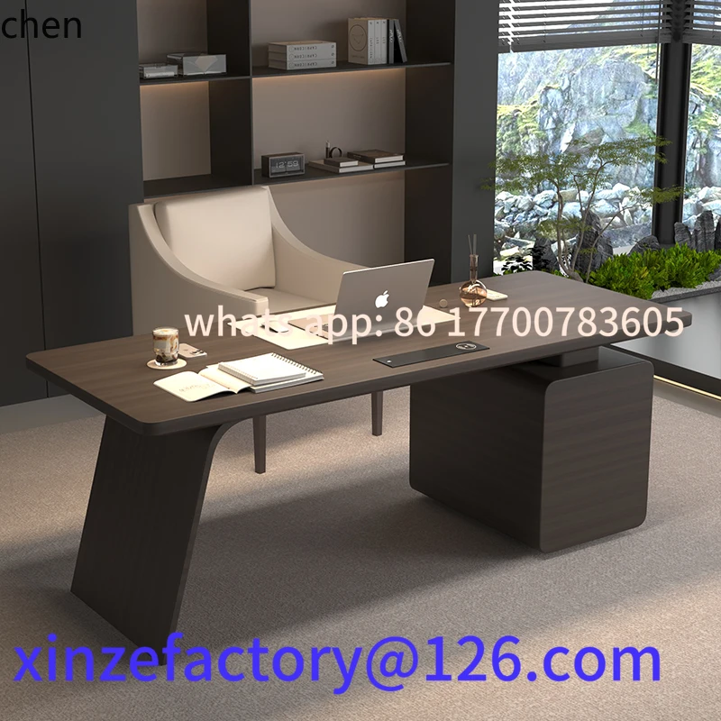 

Customizable study desk household living room solid wood desktop