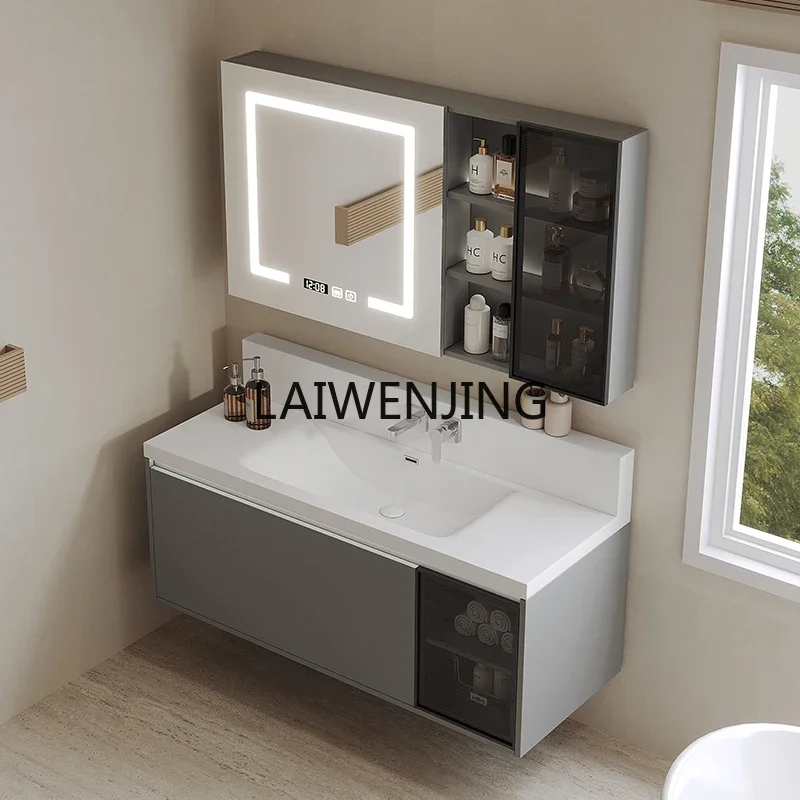 MJY concealed into the wall type faucet bathroom cabinet combination bathroom washstand