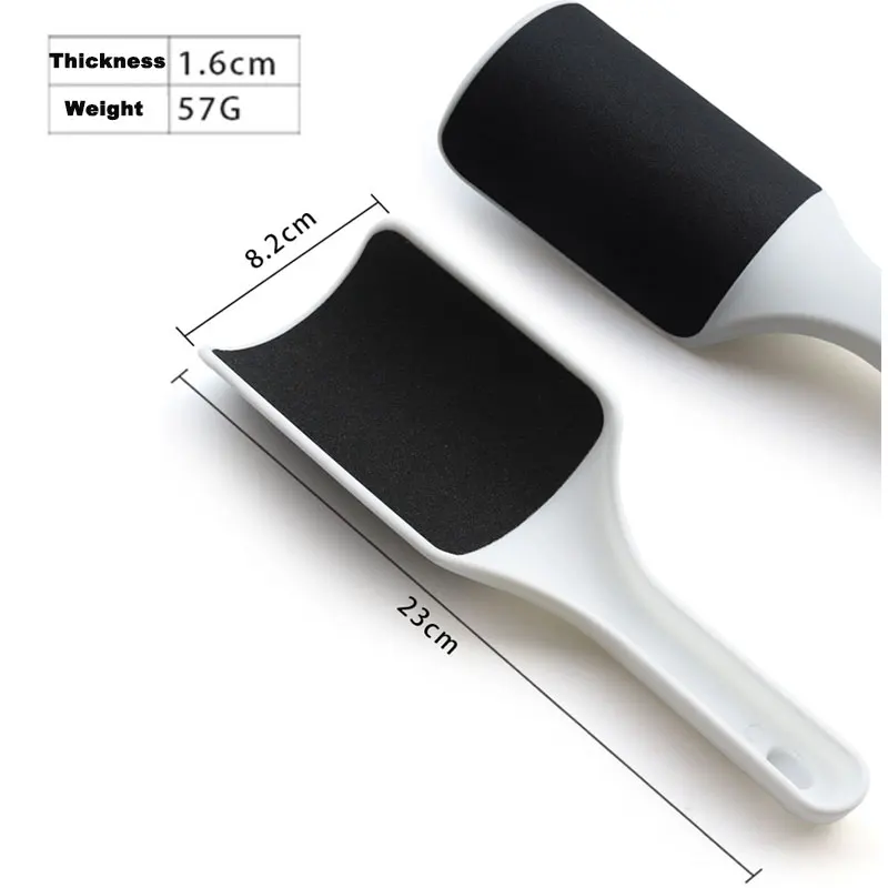 Fußfeile, professionelle Raspel, Ferse gebogene Reibe, harte abgestorbene Haut, Hornhautentferner, grobe und feine Seiten, Fußpflege-Werkzeuge