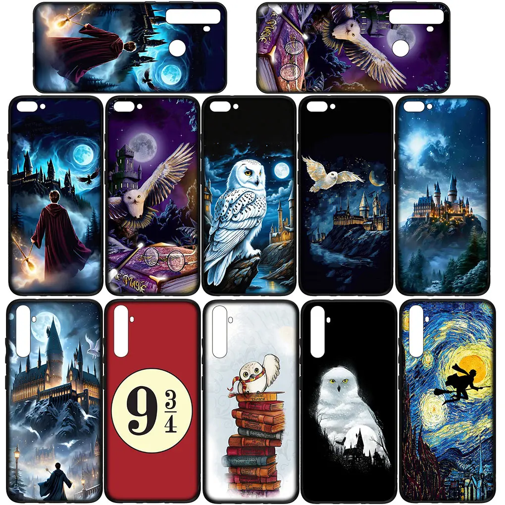 Art Owl Harries Wand Potters Cover for OPPO A17 A15 A16 A40 A53 A54 A57 A78 A79 A58 A38 A98 A94 A80 A96 A74 A95 A77 A76 A60 Case