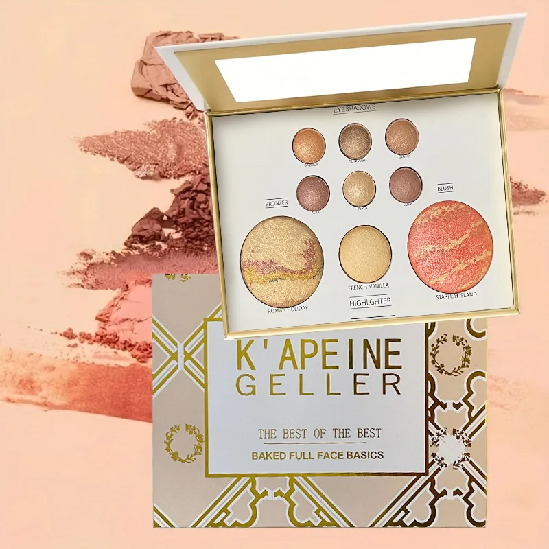 All-in-One-Make-up-Palette mit Lidschatten, Konturen, Rouge, Textmarker und Aufhellung des Augenlides in einem, Make-up-Geschenkset für Frauen