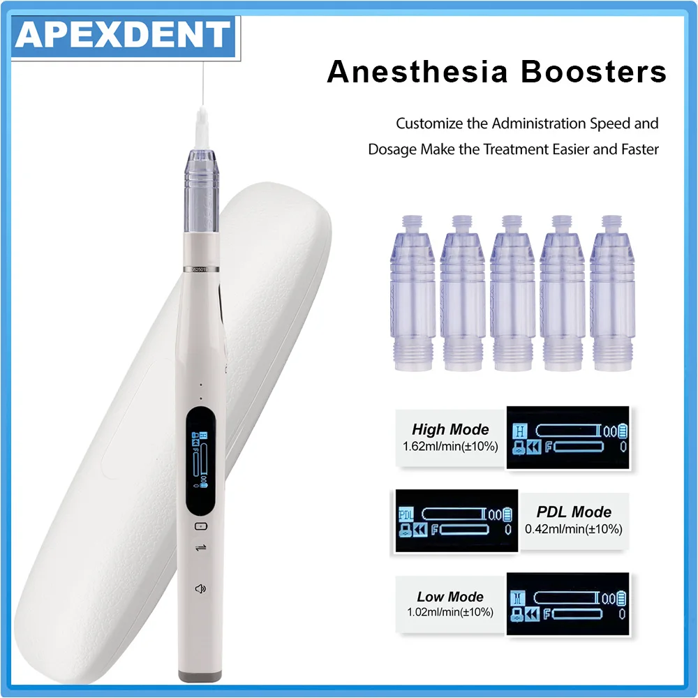 

APEXDENT Dental Electric Oral Anesthesia Injector With LCD Screen Mini Painless Anesthesia pen Dentistry Implant Equipment