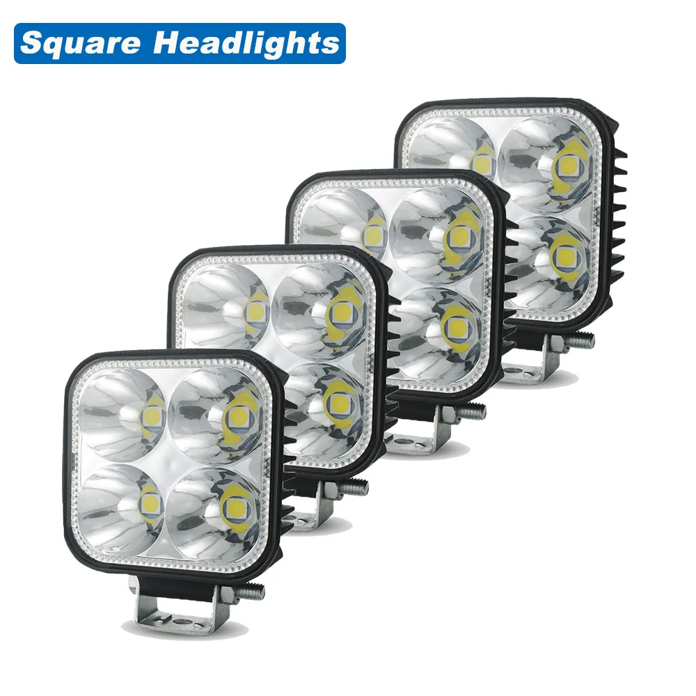 

Светодиодный 2,7-дюймовый точечный прожектор для бездорожья Автомобильный светодиодный барный рабочий фонарь Внедорожный рабочий фонарь 12 В 24 В Свет для 4x4 Трактор Грузовик Авто