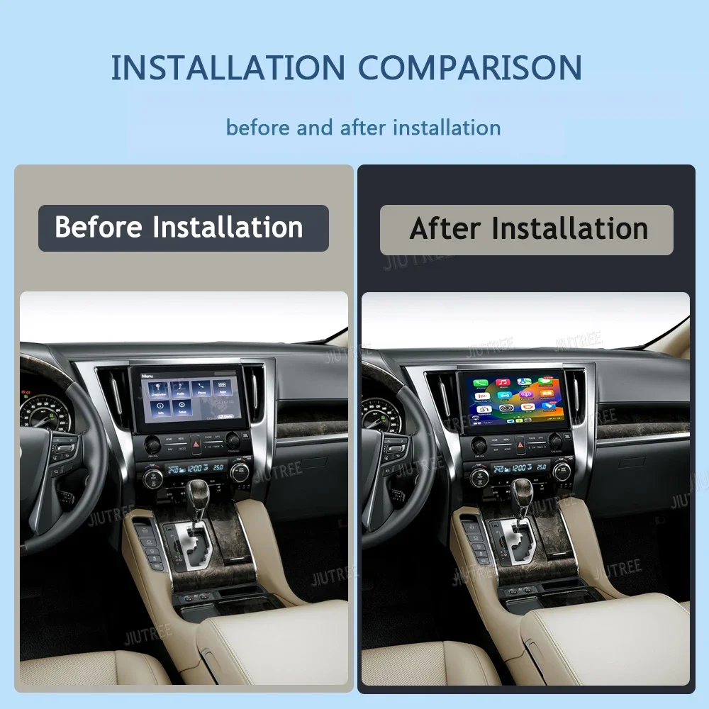 Linux System box For Toyota alphard 2020-2023 Wireless Apple CarPlay Android Auto Stero Oem screen Retrofit Kit Interface