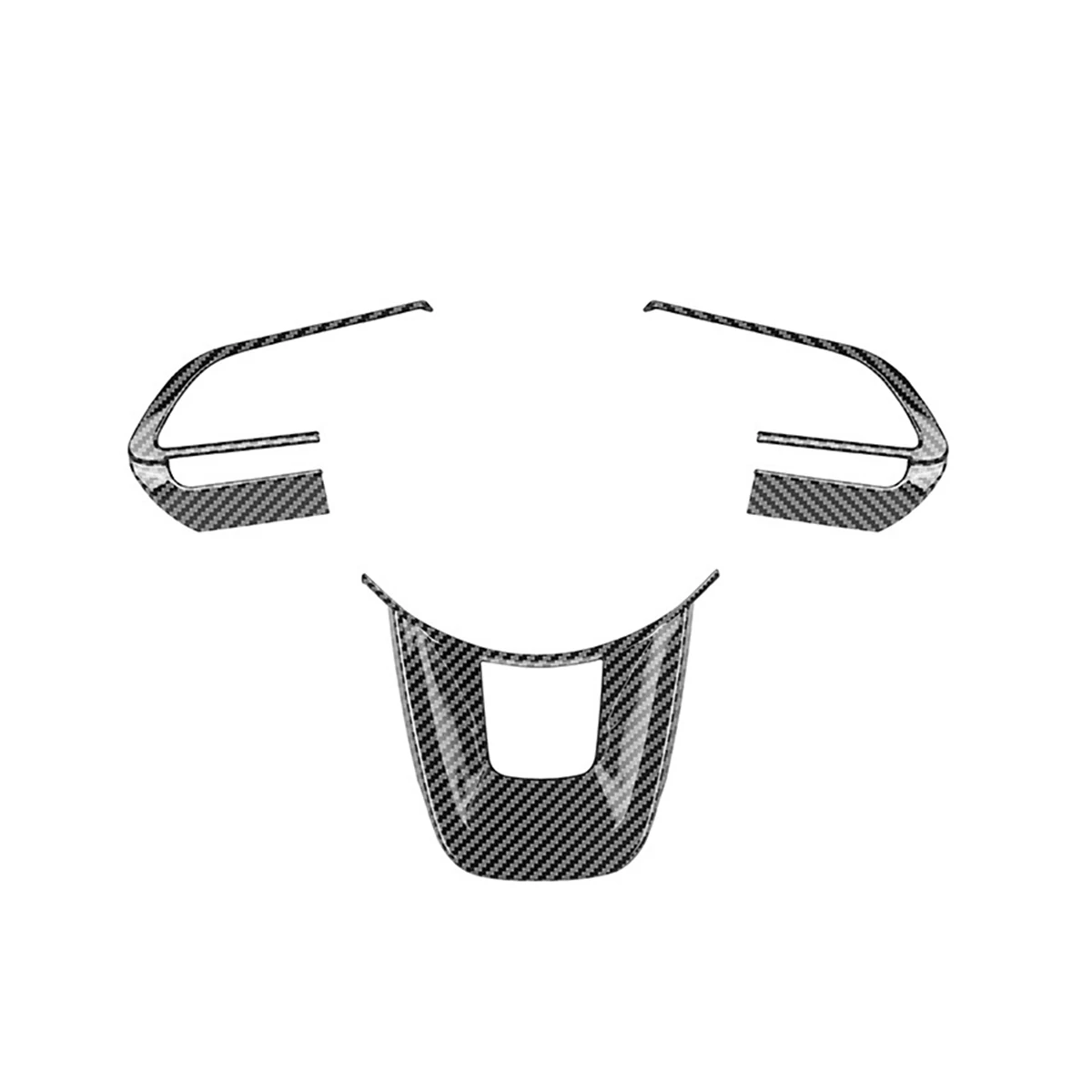 Cubierta decorativa para volante de coche, pegatina de fibra de carbono para TOYOTA Raize 200 Series 210A 2021 VELOZ 2022, 3 uds./Set