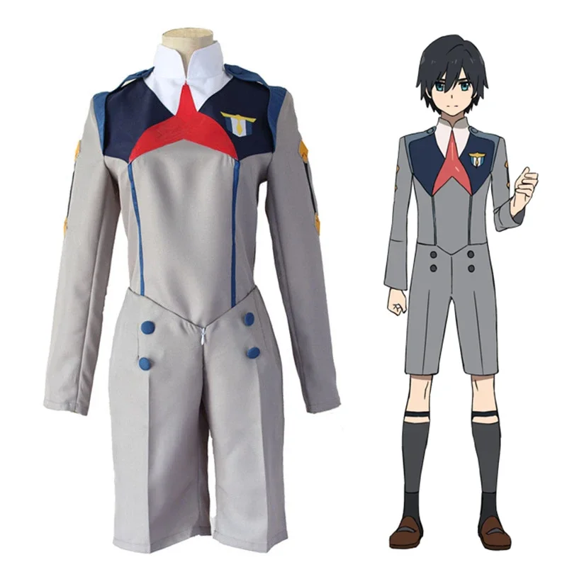 DARLING In The FRANXX Strelizia 016 Hiro Cosplay Costume 056 Goro 666 Zorome Mitsuru Futoshi Boys Uniform Set Halloween Outfit