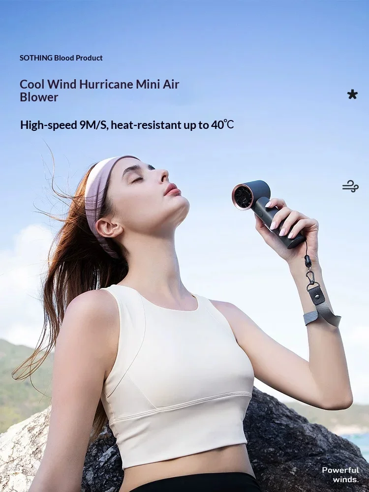 SOTHING Engine Handheld Fan 100th Gear Can Be Adjusted At Will Handheld Small Fan Long Battery Life Of 5 Hours Light Weight Gift