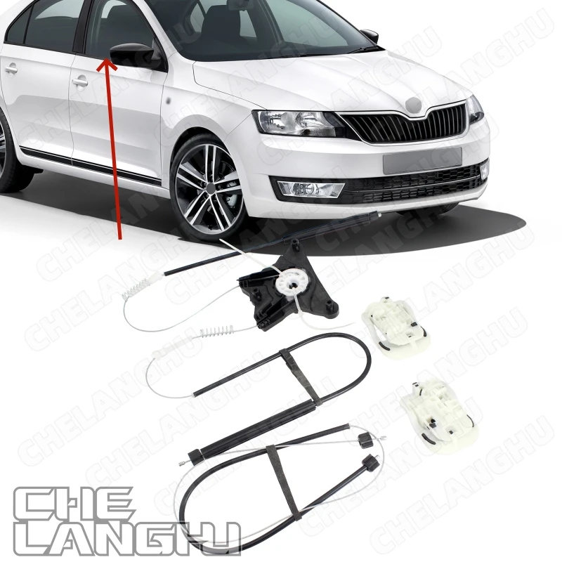 Front Right Side For Skoda Rapid 2013 2014 2015 2016 2017 2018 Car-Styling Electric Window Regulator Repair Kit 5JA837462