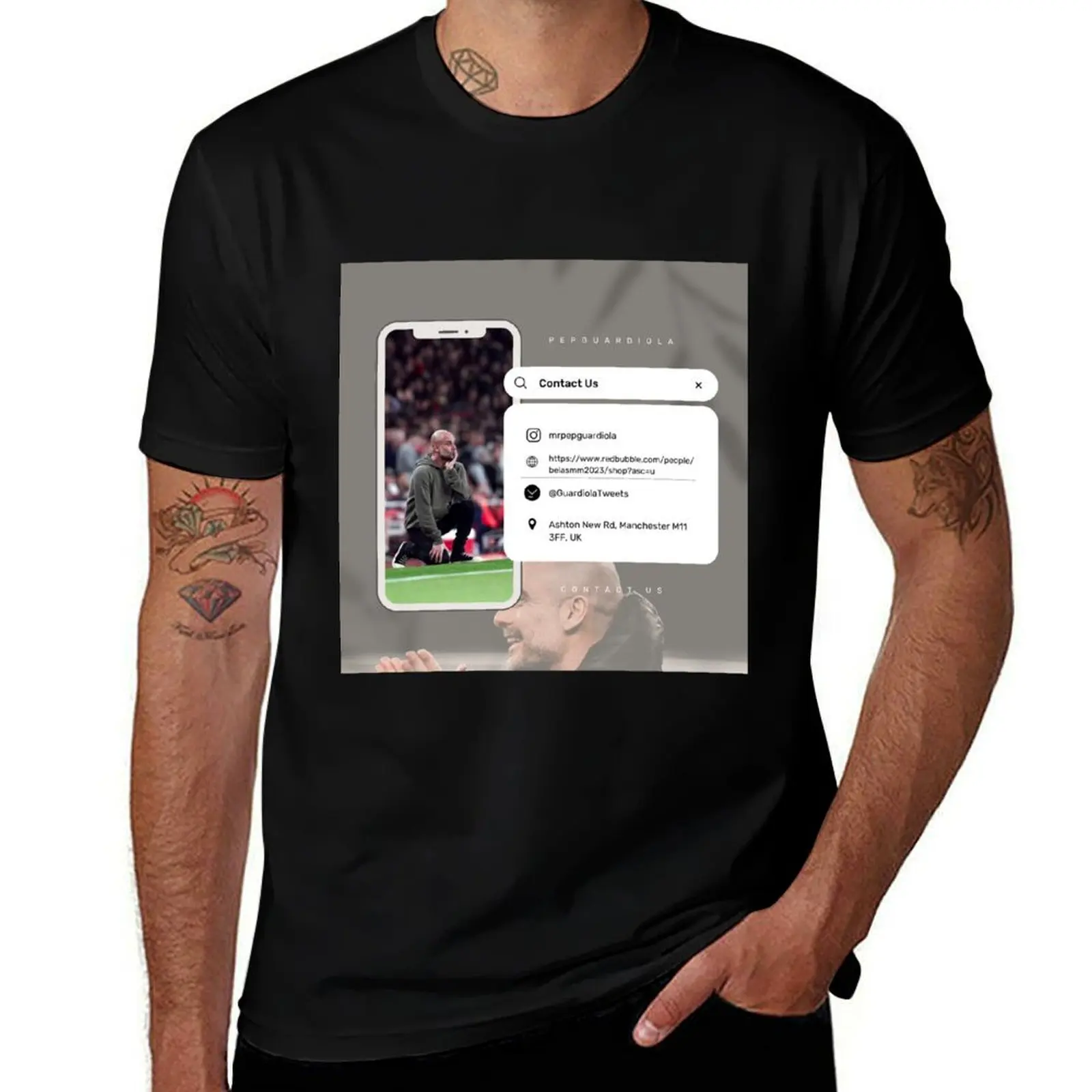 

Pep Guardiola T-Shirt oversize t-shirts man Anime t-shirt graphic shirts mens designer clothes