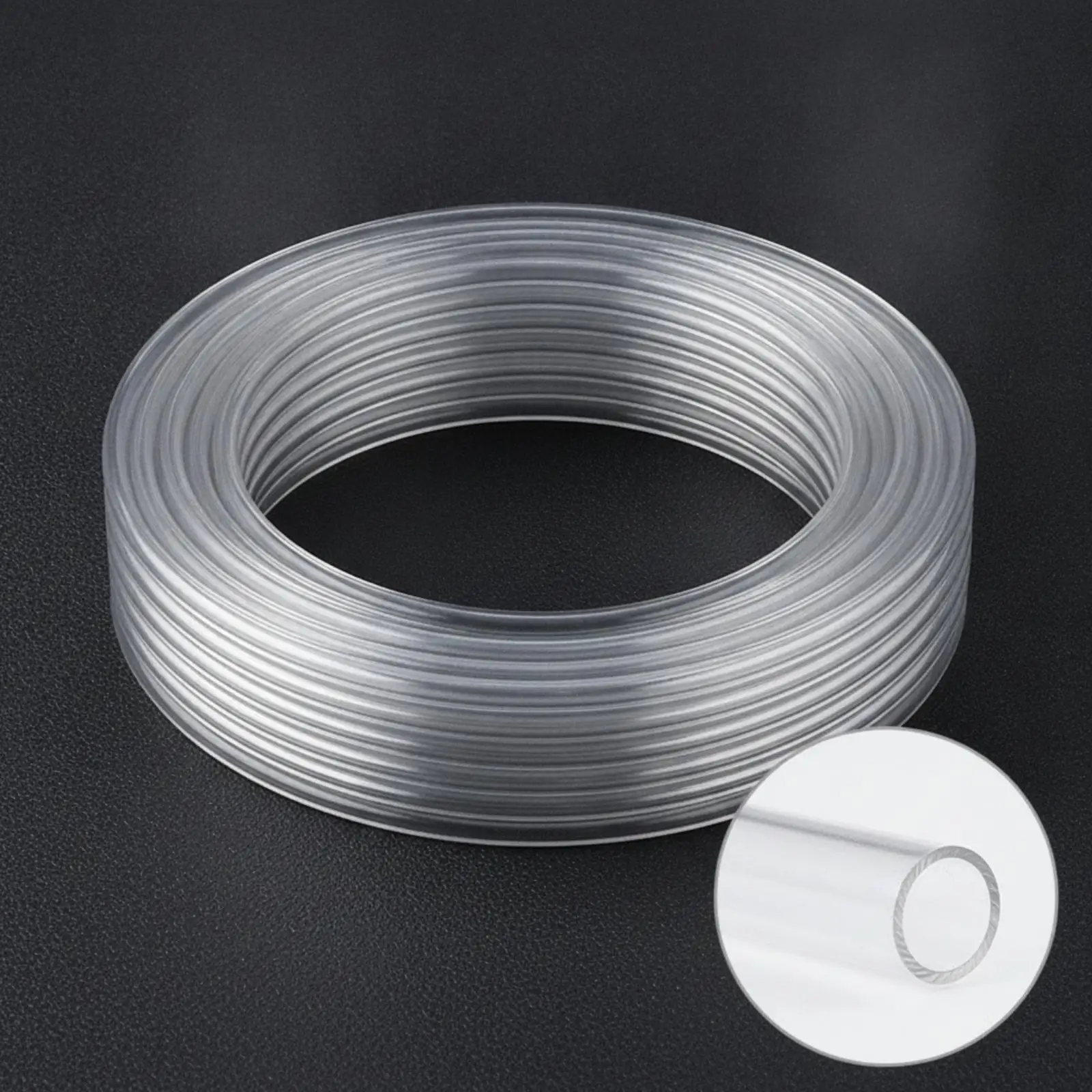 50m Transparent PU Air Tube Flexible Pneumatic Compressor Hose for Gas Oil Water Pneumatic Tool Systems