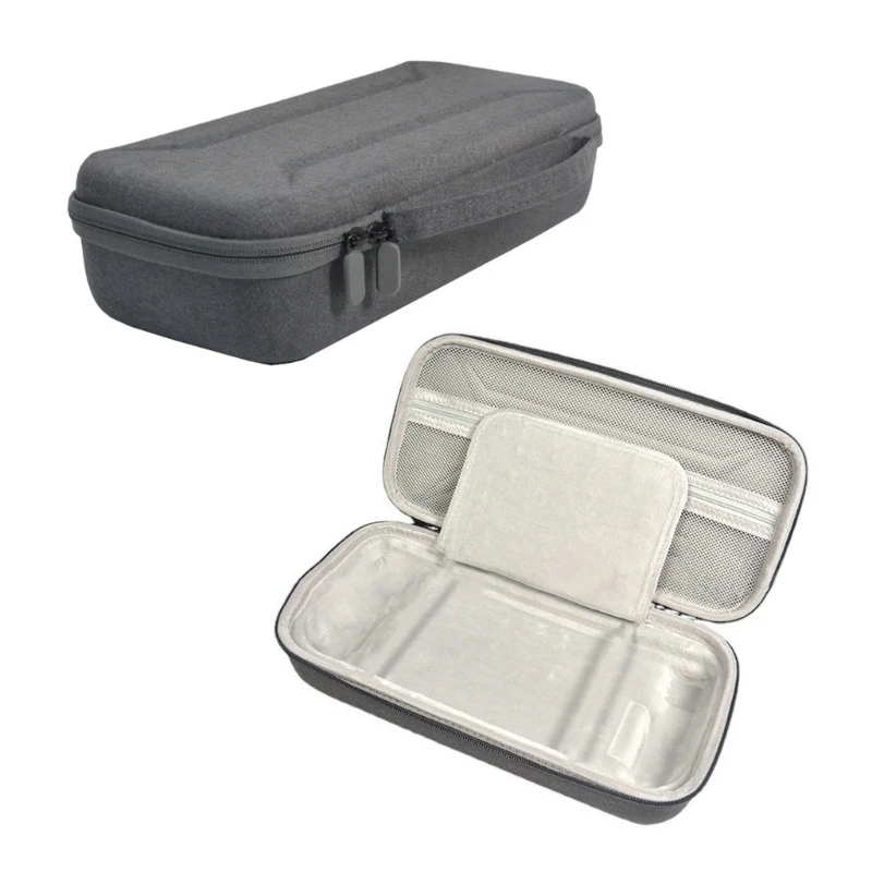 Harte Tasche für Spielkonsole, EVA-Tasche für Steam Deck-Konsole, spritzwassergeschützter Schutz, Tragetasche mit Tasche, kratzfeste Aufbewahrungsbox