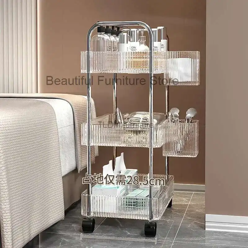 

Hairdresser Beauty Salon Trolley Salon Rolling Cosmetic Acrylic Tattoo Trolley Spa Nails Carrito Auxiliar Salon Furniture WKST