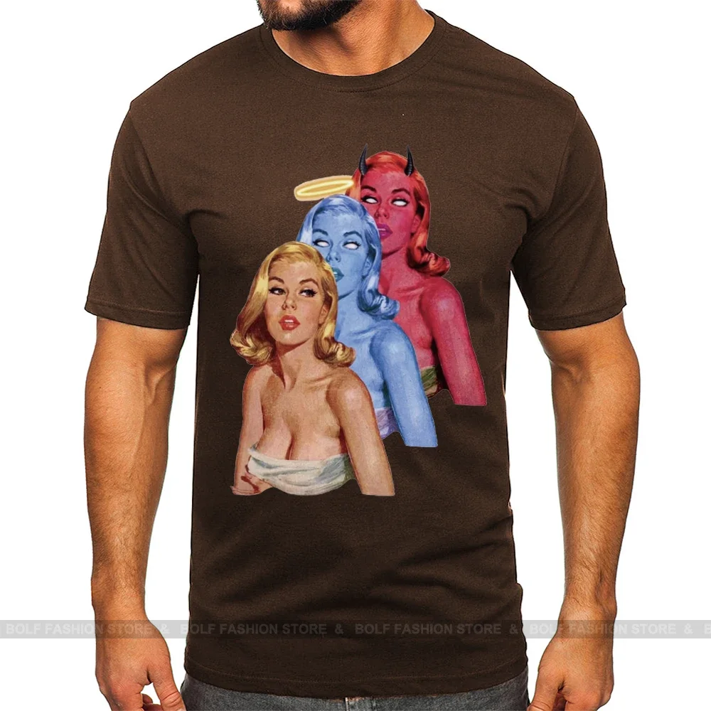 Vintage Pinup Girl T-Shirt 100% Cotton Retro Lady Graphic Tee for Men Women Classic 1950s Style