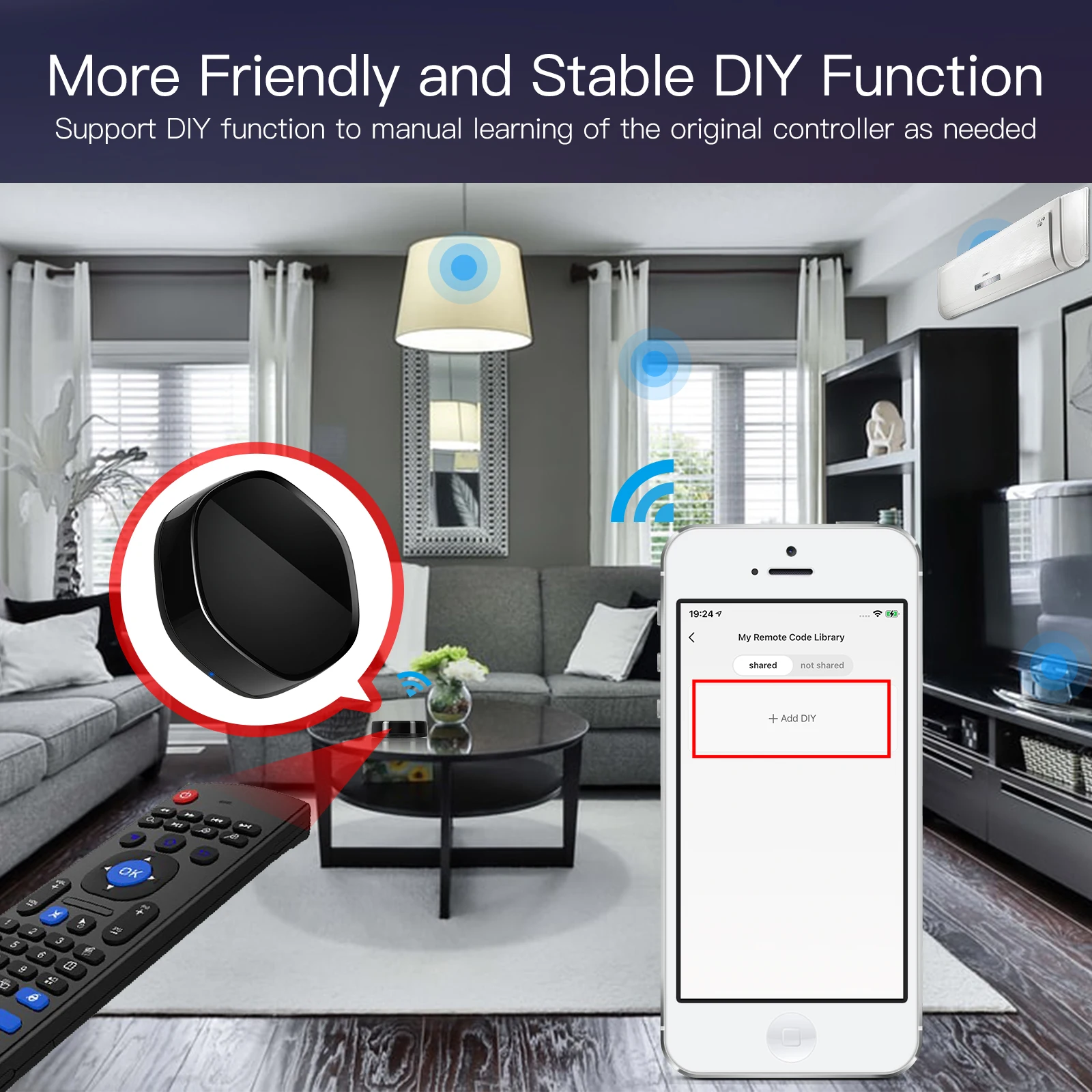 Intelligentes Tuya Multi-Mode-Gateway ZigBee Bluetooth Mesh Hub 38K IR-Fernbedienung DIY-Lernfunktion Sprachsteuerung Alexa Google Home – Detail 7