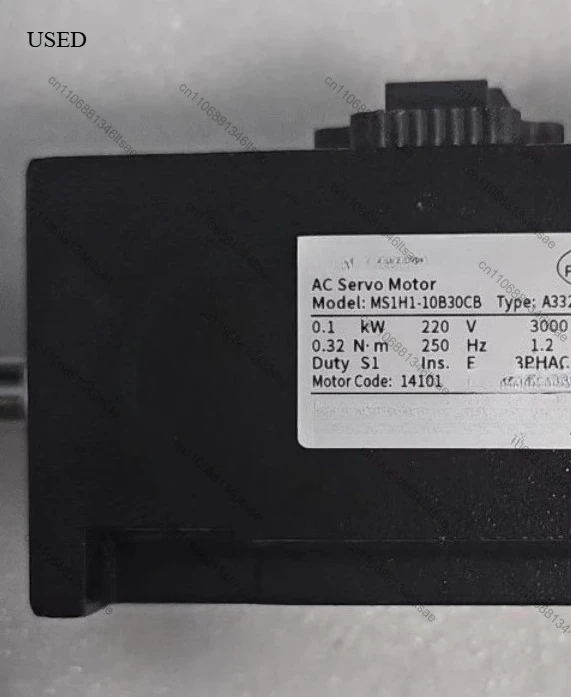 Servo motor ms1h1-10b30cb-a332r 0.1kw, 220v, 3000 rpm, 0.32n m, three-phase ac, ip67 protection