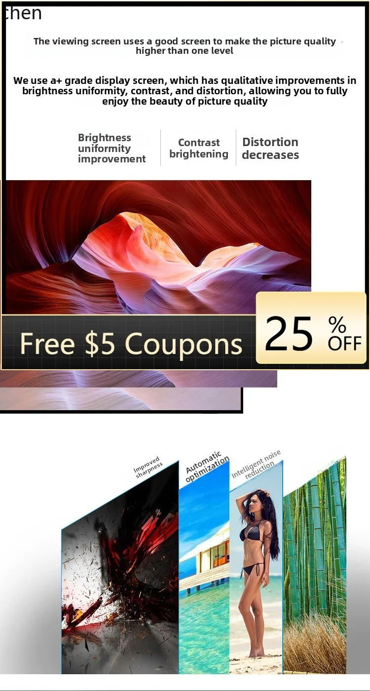 

LCD TV large home high definition wifi network intelligent wall mount