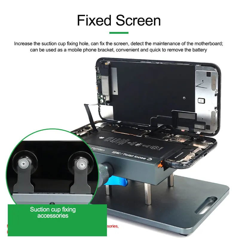 Imagem -06 - Relife-mobile Phone Repair Tool Rl601s Plus Remoção de Vidro Traseiro Descarga Tela Lcd 360 ° Fixo Braçadeira Rotativa em 1