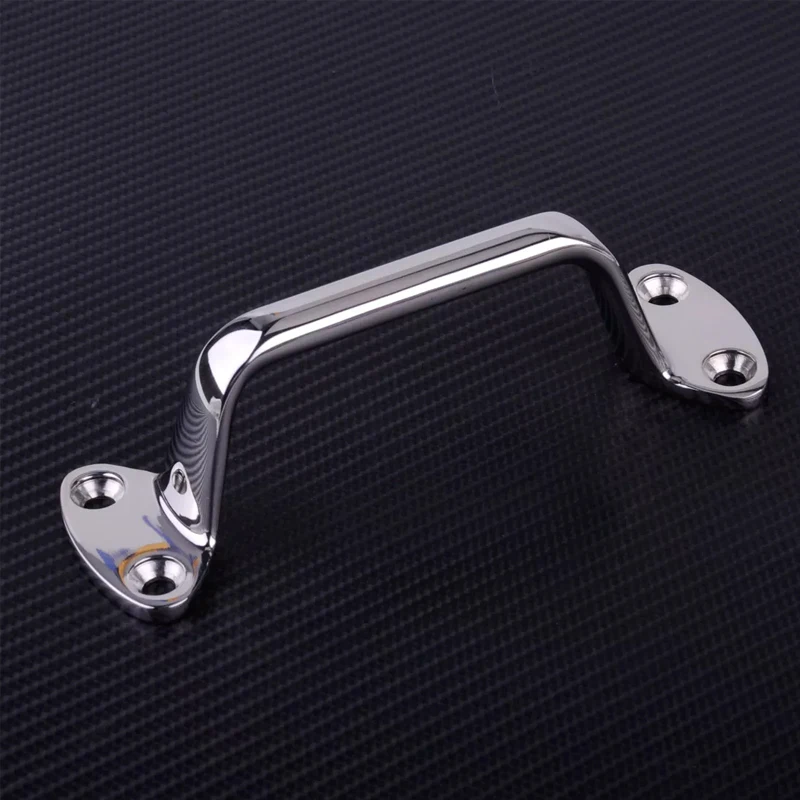 1pcs 15cm Marine Boat  Large Cleat Marine 316 Stainless Steel Door Grab Handle Handrail Pull Replacement