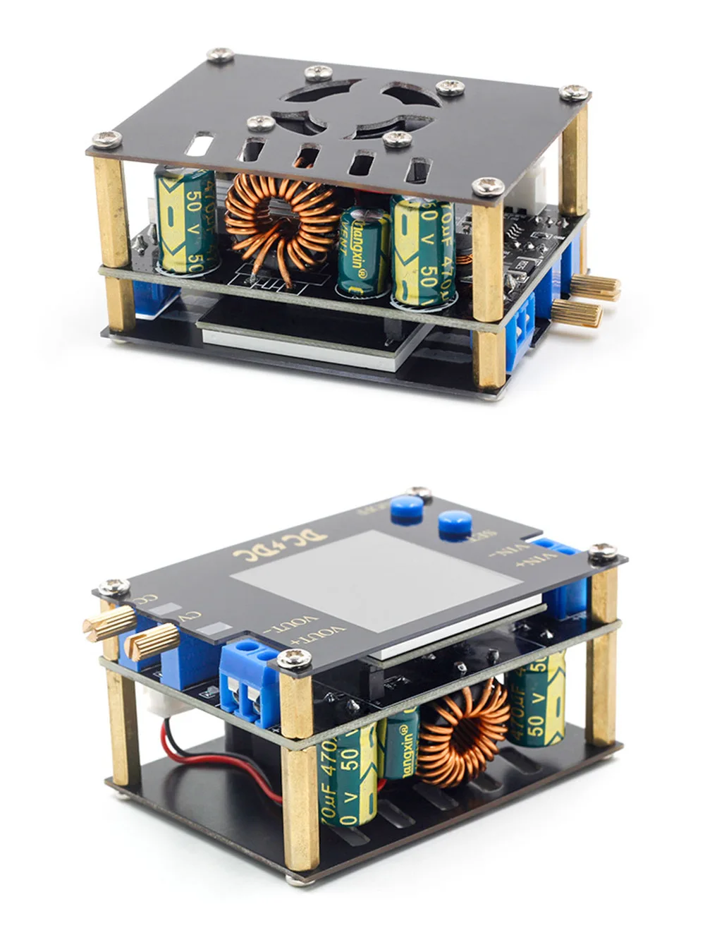 FNIRSI DC DC Automatic Boost/Buck Converter CC CV Power Module 0.5-30V 3A 35W/4A 50W voltmetro di alimentazione regolato regolabile