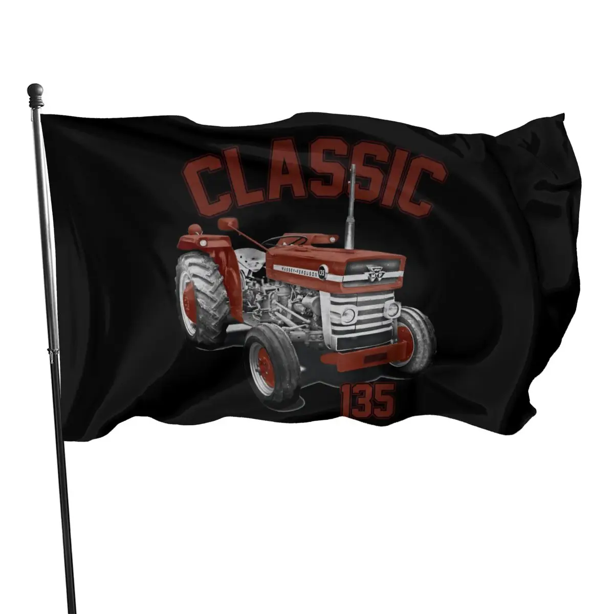 Classic Tractors Massey Ferguson 135 Classic Tractor Inspired Summer Retro Slogan Funny More Colors Flag